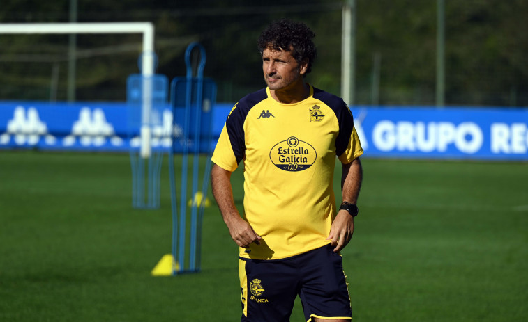 Imanol Idiakez, durante la sesión: “Pases limpios, recupero y aprieto”