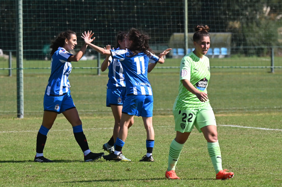 El filial blanquiazul domina de principio a fin al Lugo