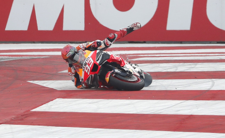 Marc Márquez, satisfecho a pesar de la novena posición