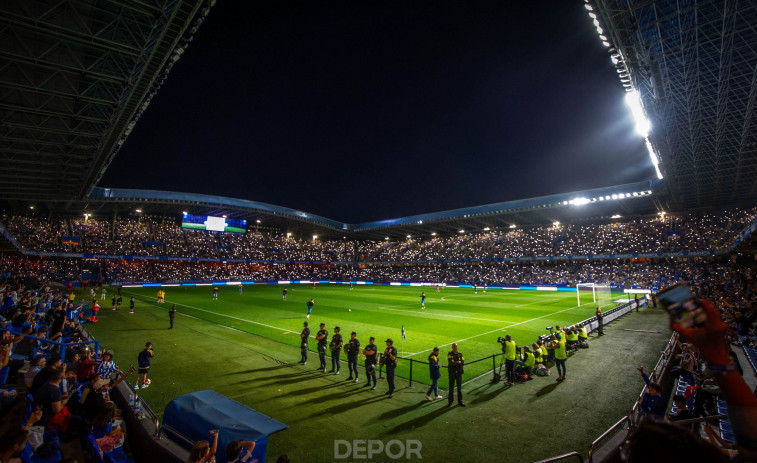 El descanso de Riazor, un espectáculo de 