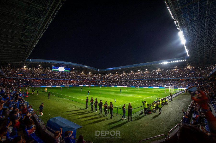 El descanso de Riazor, un espectáculo de "otra categoría"