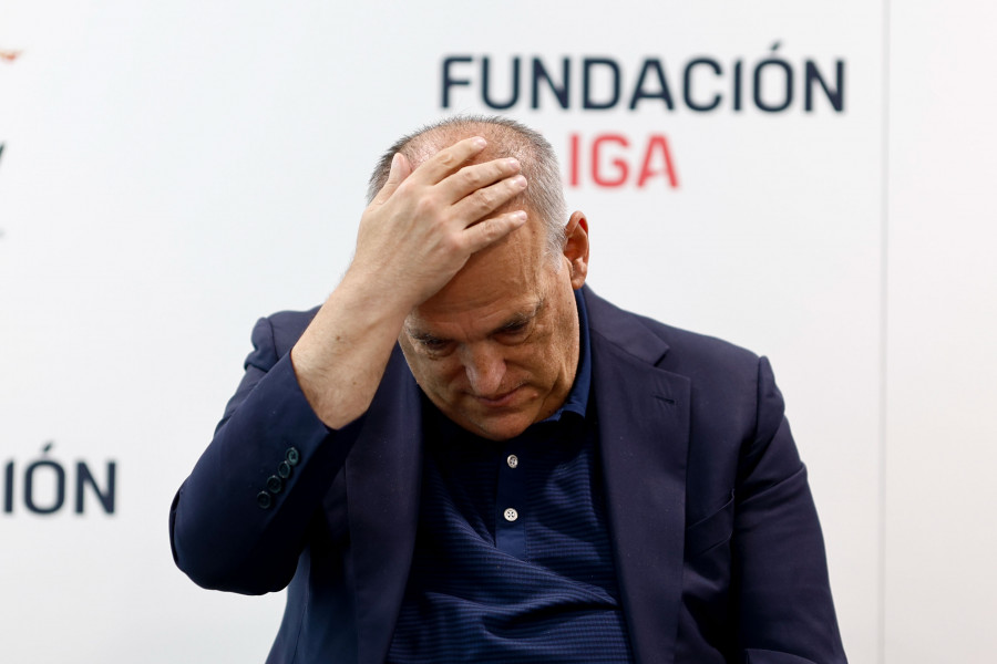 Tebas: "España vive la mayor crisis reputacional del fútbol por los casos Rubiales y Negreira"