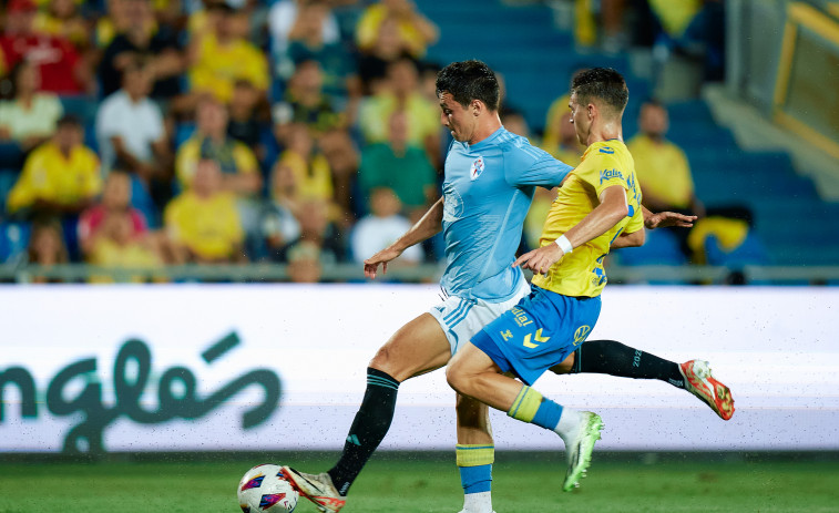Las Palmas remonta ante el Celta con un gol de Cardona en el tiempo añadido