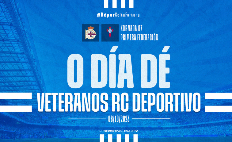 El Depor rinde homenaje a sus exfutbolistas en el duelo ante el Celta Fortuna