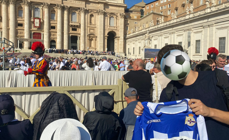 Un aficionado del Depor pide la intercesión del papa para el ascenso