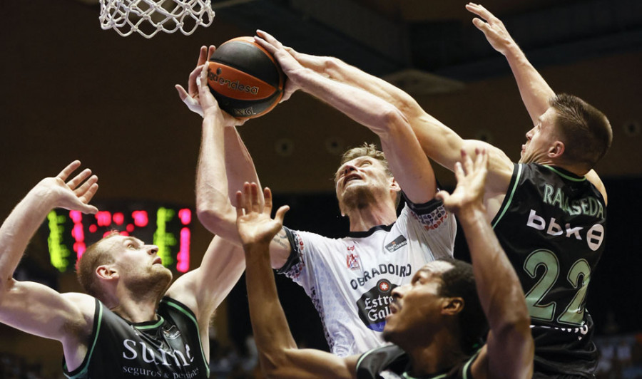 El Bilbao tumba al Obradoiro en un final de infarto (77-78)