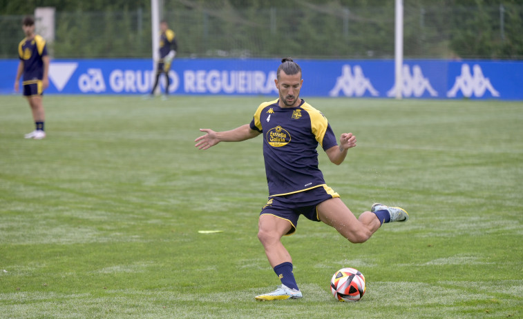Pablo Martínez regresa al trabajo con el Depor en Abegondo