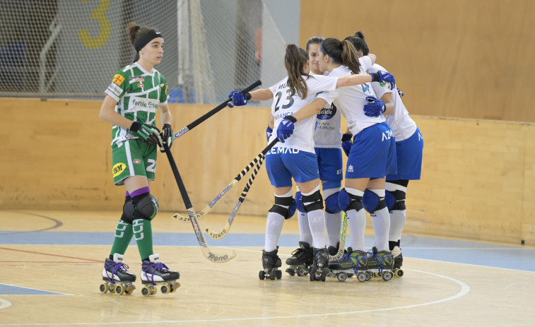 El HC Coruña gana con su segundo ‘set’ de la temporada (6-1)