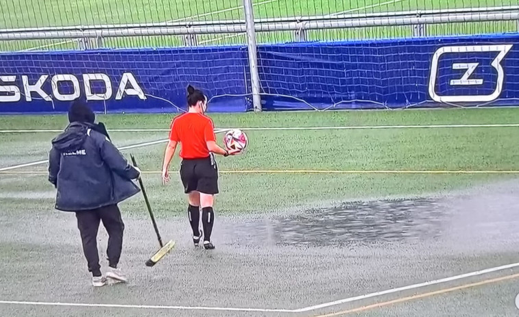 El Espanyol-Depor Abanca estuvo suspendido temporalmente