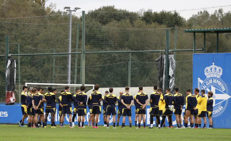 Siete canteranos en la jornada de recuperación del Depor