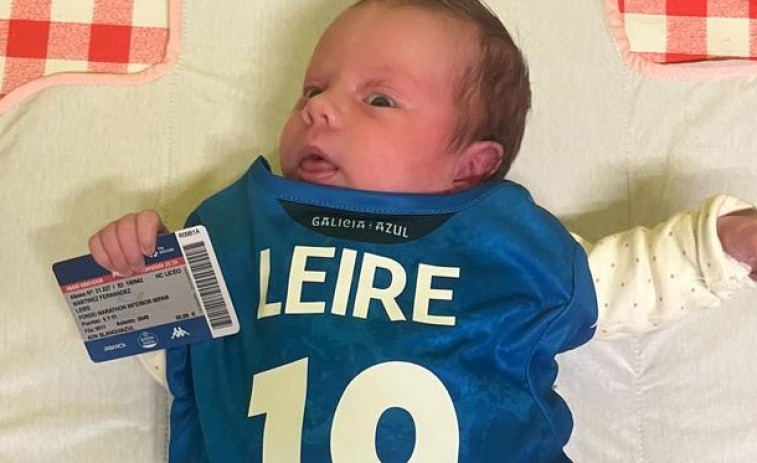 Leire Martínez, otra 'fan' del Depor desde la cuna