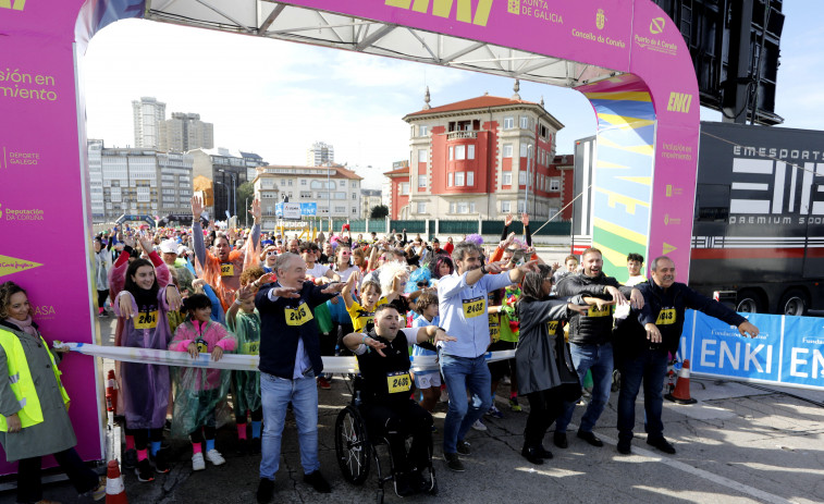 A Coruña se echó a la calle para disfrutar de la Carrera Enki