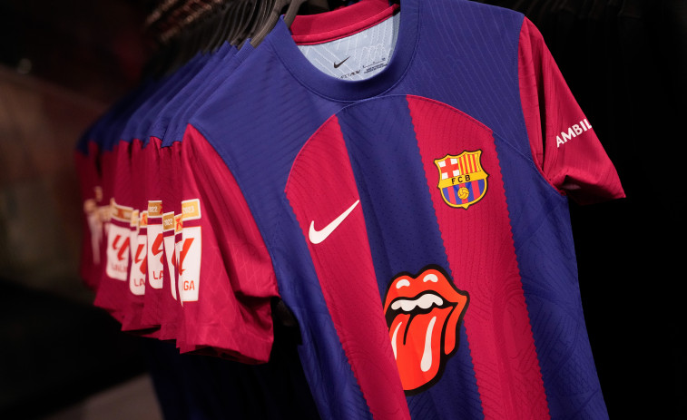 La camiseta de los Rolling Stones genera 'Satisfaction' entre los fans del Barça