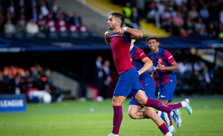 El Barça sufre al final pero mantiene el pleno en Europa (2-1)