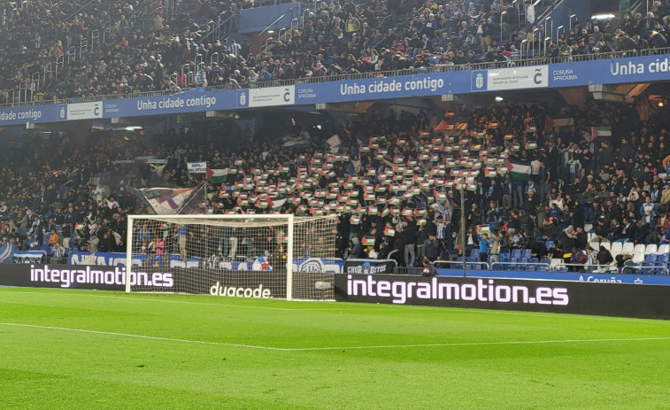 Los 'Blues' muestran su apoyo al pueblo palestino