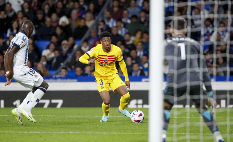 Un Barça gris vence 'in extremis' a una Real Sociedad que mereció más (0-1)