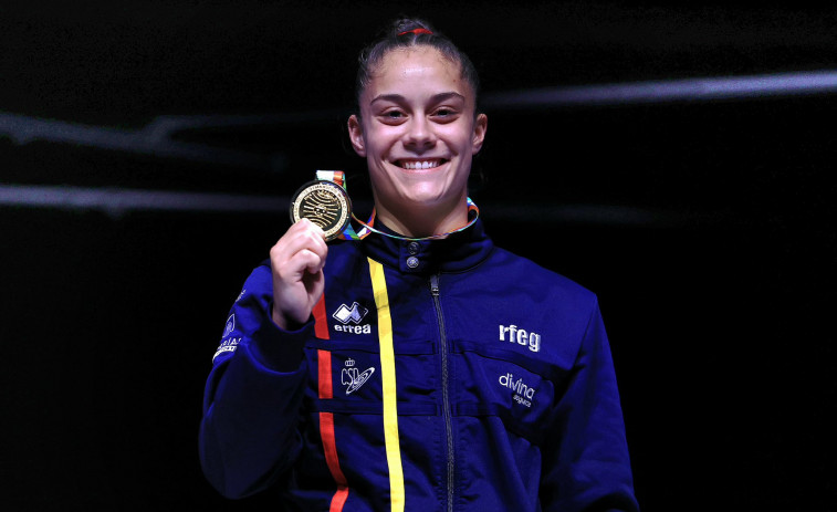La gallega Melania Rodríguez, campeona del mundo en doble mini-tramp