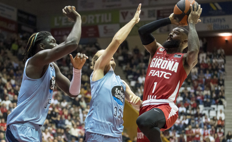 Victoria del Bàsquet Girona en el encuentro  contra el Río Breogán  (87-83)