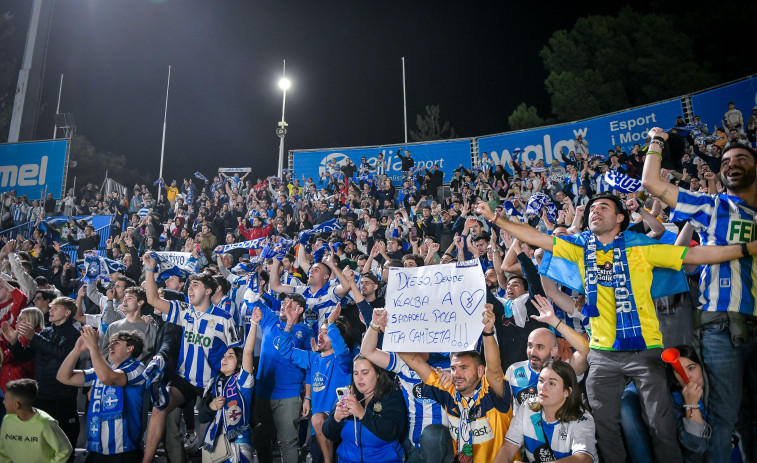 Unos 400 ‘fans’ del Deportivo animarán en el Johan Cruyff