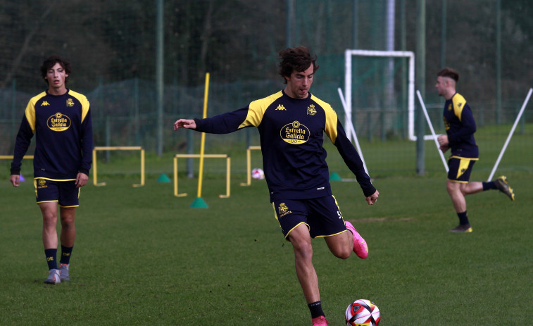 Dani Barcia, preparado para asumir la titularidad ante el Sestao River