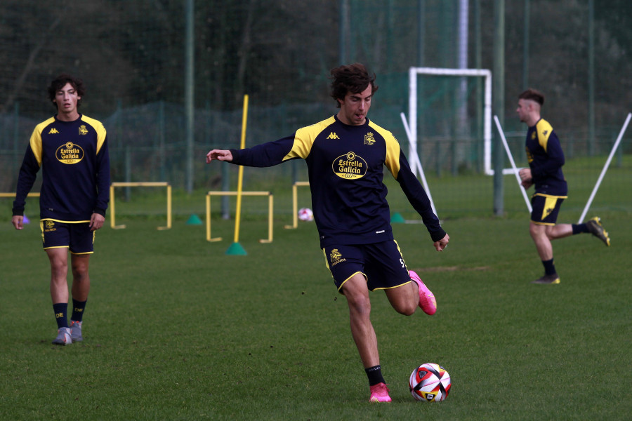 Dani Barcia, preparado para asumir la titularidad ante el Sestao River