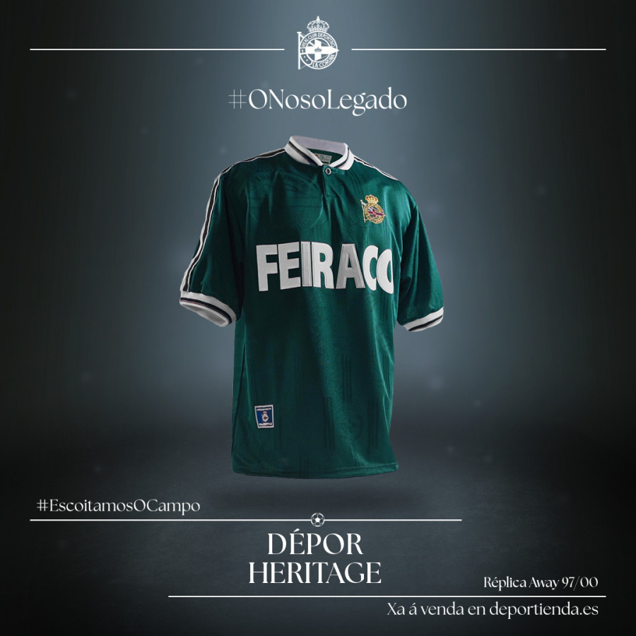 El Depor reedita la camiseta verde de Feiraco