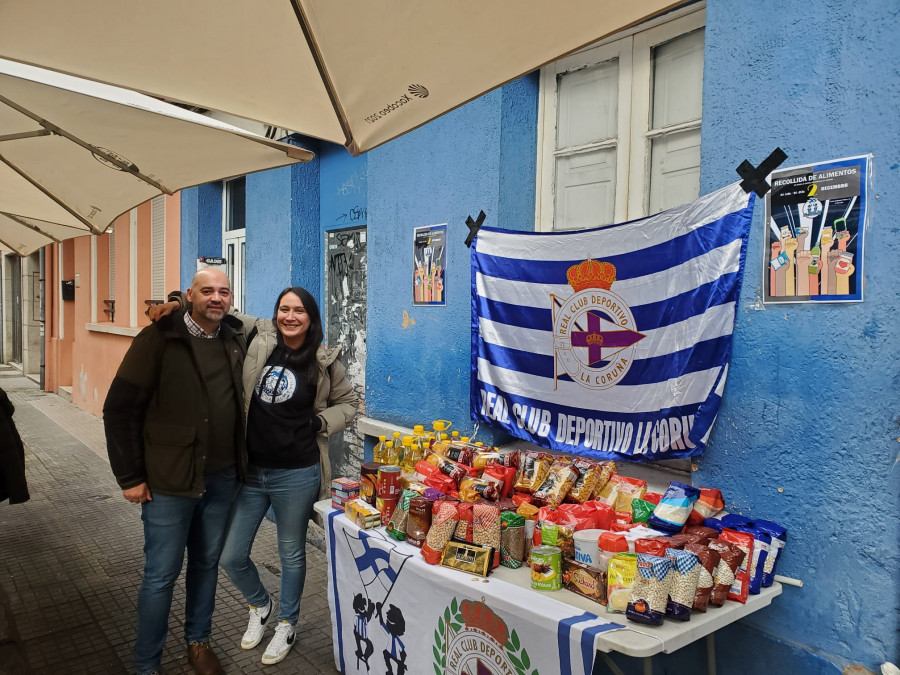 La peña ‘Chaflán’ puso su granito de arena contra el hambre