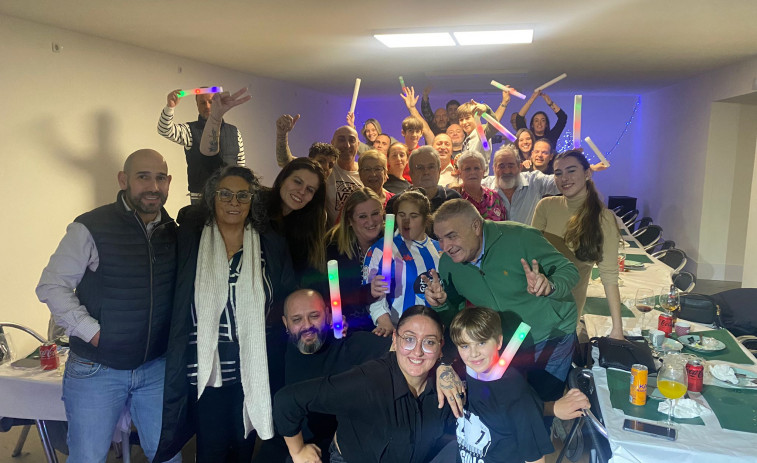 La 'Paixón Branquiazul' celebró su comida de Navidad