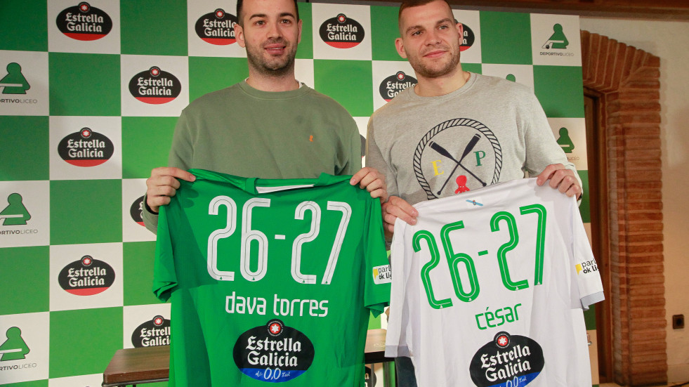 El Liceo adelanta las Navidades con la renovación de Dava Torres y César Carballeira