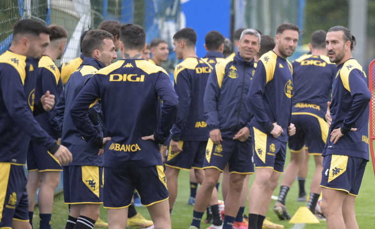 Brais Suárez, principal novedad en el entrenamiento del Depor