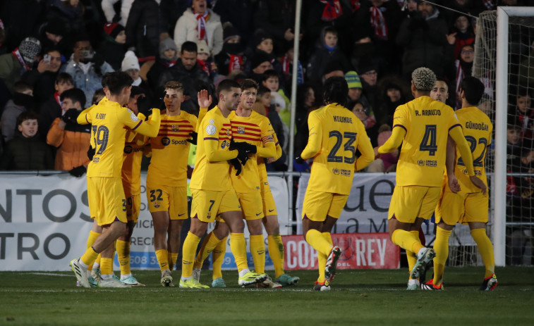 El Barcelona sufre ante un Barbastro que luchó hasta la extenuación (2-3)