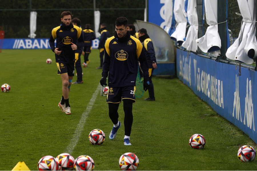 El Depor regresa este viernes al trabajo pendiente de Valcarce, Cayarga y Diego Villares