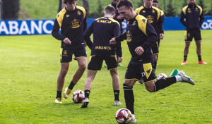 Pablo Valcarce vuelve a entrenar con el Depor