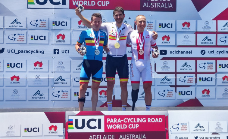 El coruñés Damián Ramos conquista un oro y un bronce en la Copa del Mundo de paraciclismo