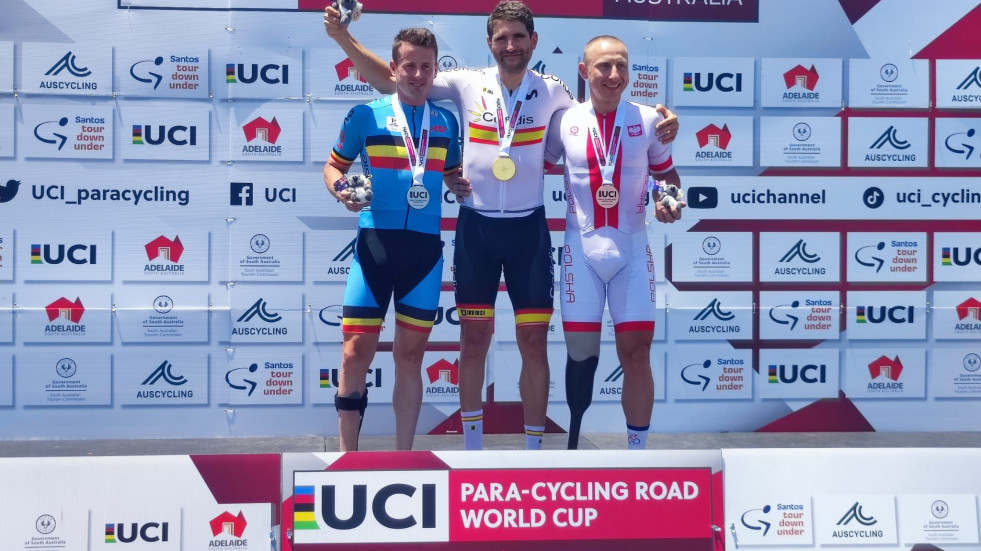 El coruñés Damián Ramos conquista un oro y un bronce en la Copa del Mundo de paraciclismo