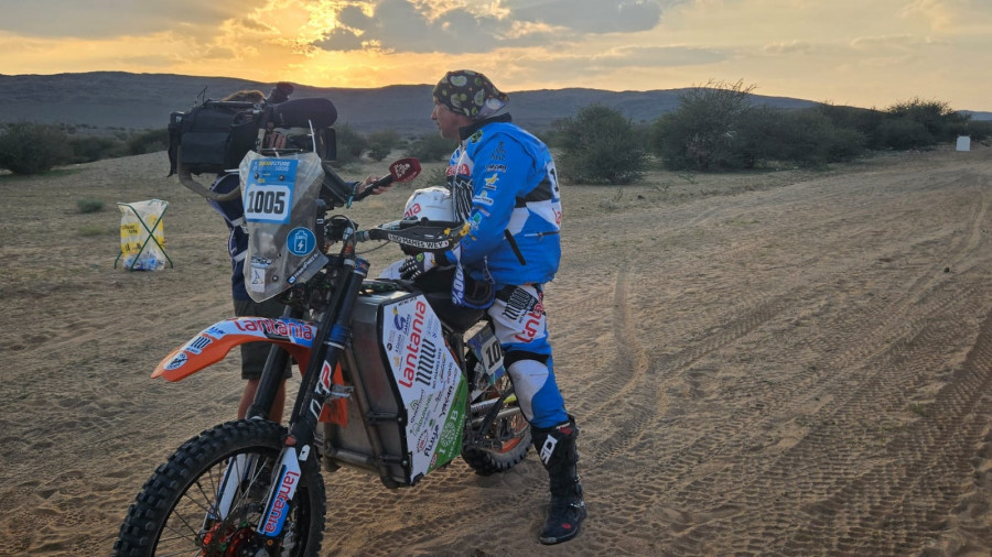 Fran Gómez Pallas se despide antes de tiempo del Dakar