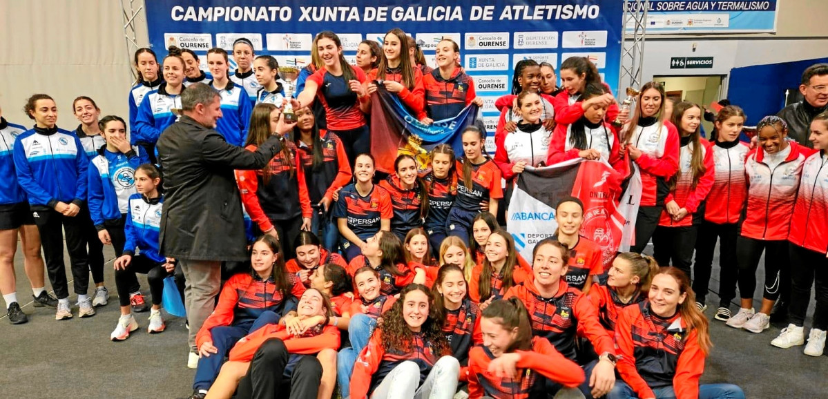 Ourense Atletismo, en la femenina, fueron los mejores   Cedida