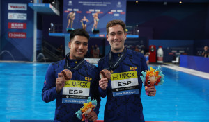 Histórica medalla de Abadía y Nico García Boissier en trampolín