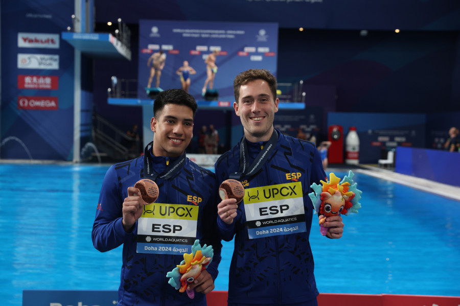 Histórica medalla de Abadía y Nico García Boissier en trampolín