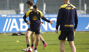 Jornada de recuperación en el Depor, con José Ángel, Mella y Balenziaga al margen