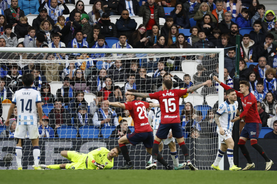 Osasuna venció a la Real Sociedad  gracias a un gol de Ante Budimir (0-1)