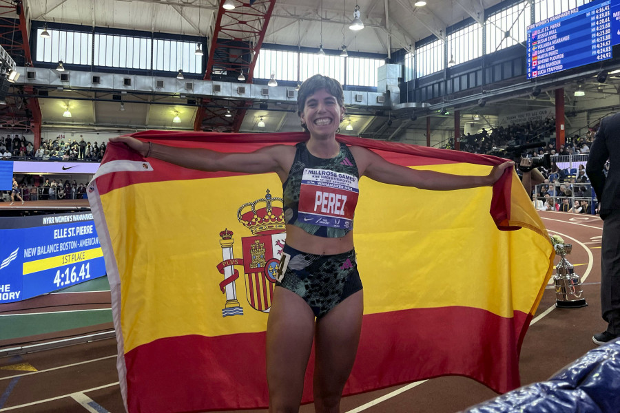 Marta Pérez, récord de España de la milla en los Millrose Games