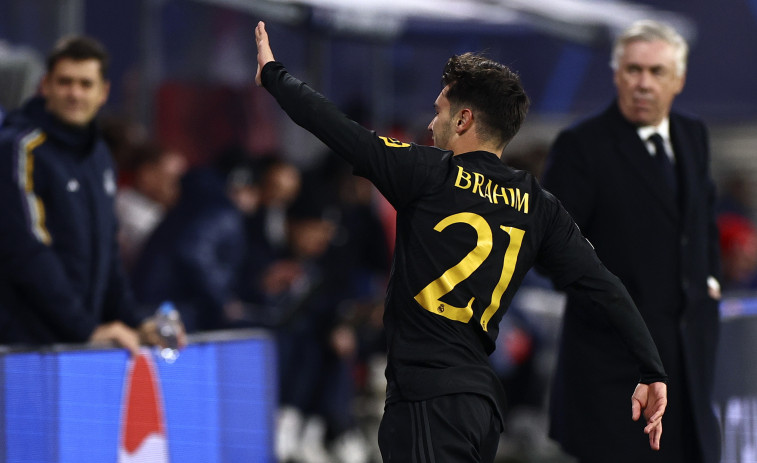 La magia de Brahim y la firmeza de Lunin rescatan al Real Madrid (0-1)