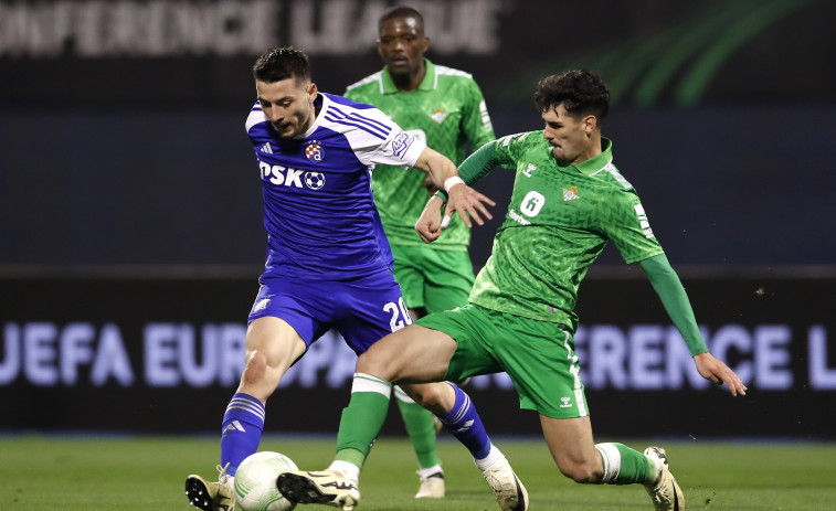 El Betis fracasa en Europa tras un empate insuficiente en Zagreb (1-1)
