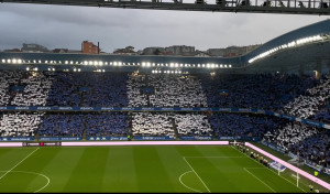 Así sonó el himno gallego en Riazor antes del duelo frente al Lugo