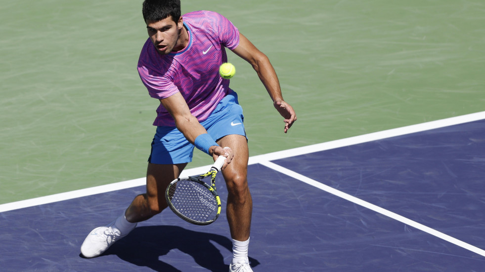 El Alcaraz-Zverev en Indian Wells, suspendido por una invasión de abejas en la pista