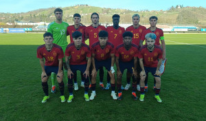 El blanquiazul David Mella, titular en el empate de España sub-19 ante Eslovenia en la Ronda de Élite (1-1)