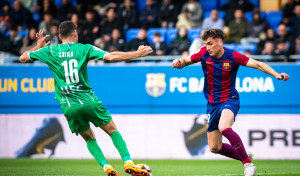 El Barça Atlètic, el único que aguanta el ritmo del Depor