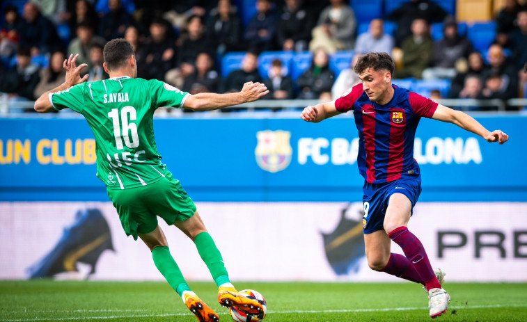 El Barça Atlètic, el único que aguanta el ritmo del Depor