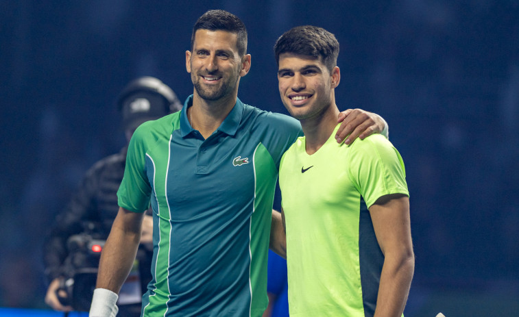 Alcaraz, con Djokovic en semifinales; Sinner, solo en la final